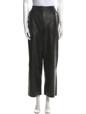 Deadwood Leather Wide Leg Pants