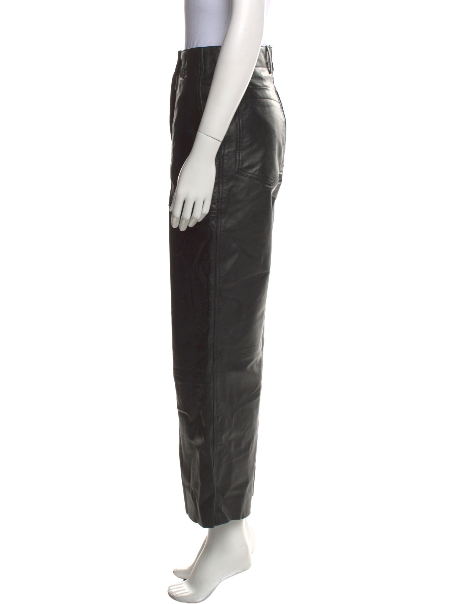 Deadwood Leather Wide Leg Pants