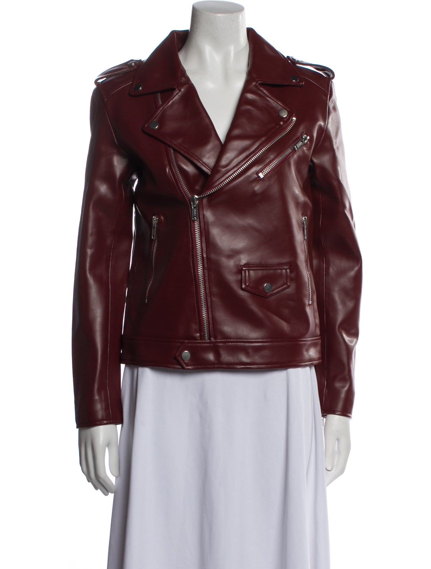 Deadwood Leather Biker Jacket w/ Tags