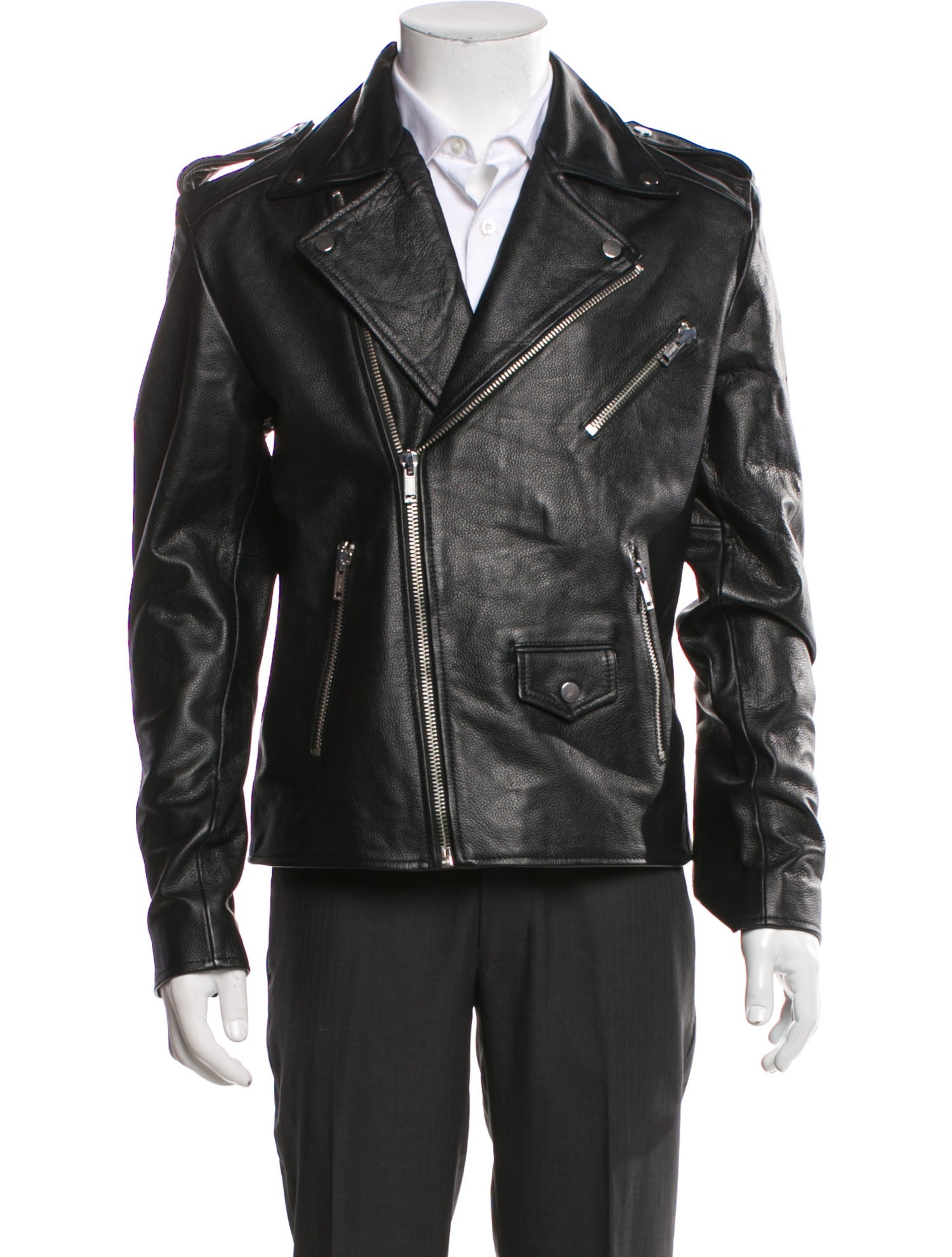 Deadwood Lamb Leather Moto Jacket w/ Tags