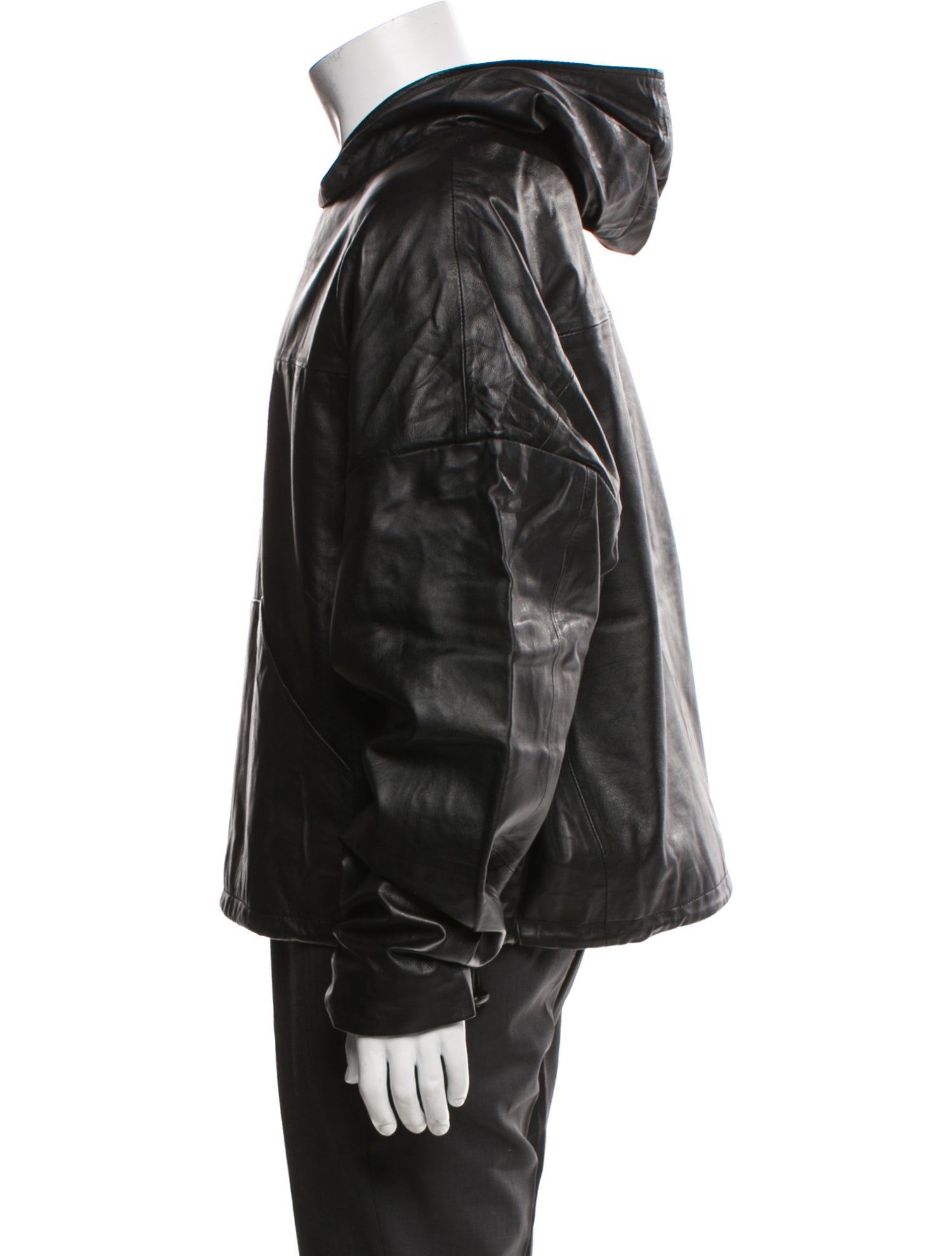 Deadwood Leather Crew Neck Hoodie w/ Tags