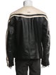Deadwood Lambskin Striped Moto Jacket