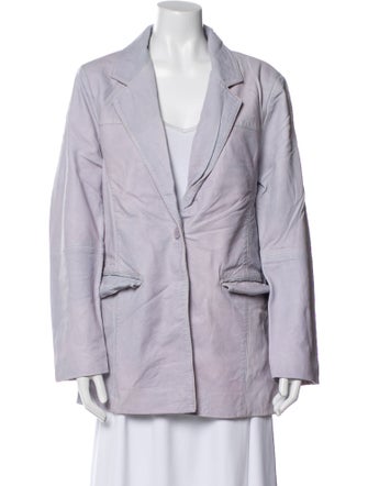 Deadwood Lamb Leather Blazer