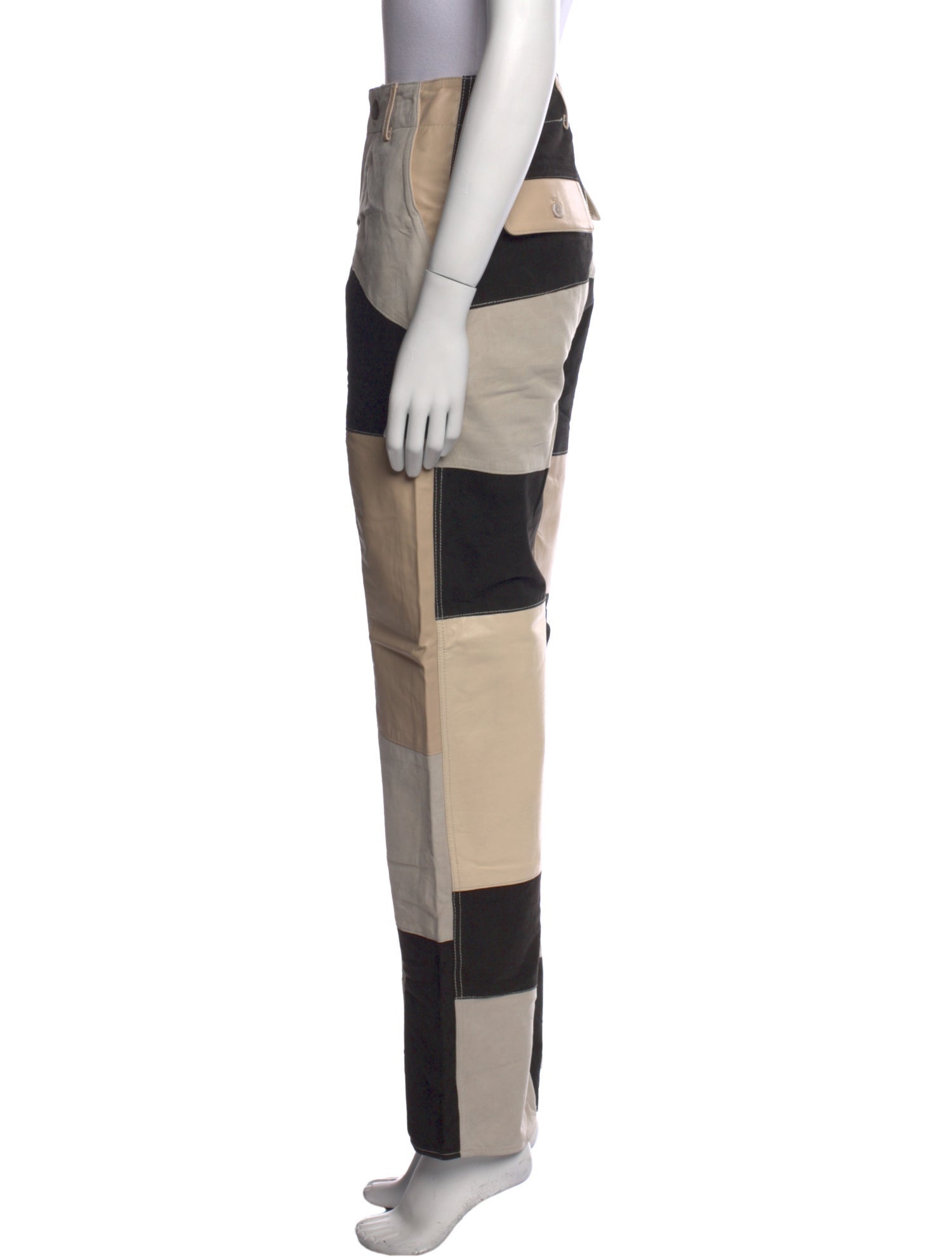 Deadwood Lamb Leather Straight Leg Pants