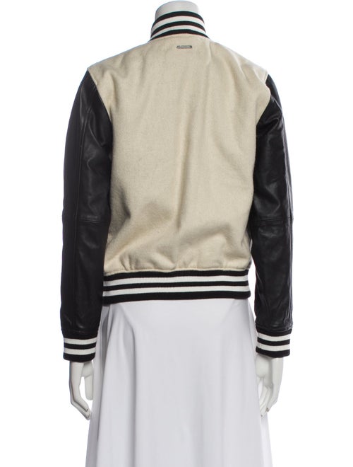 Deadwood Wool Graphic Print Bomber Jacket