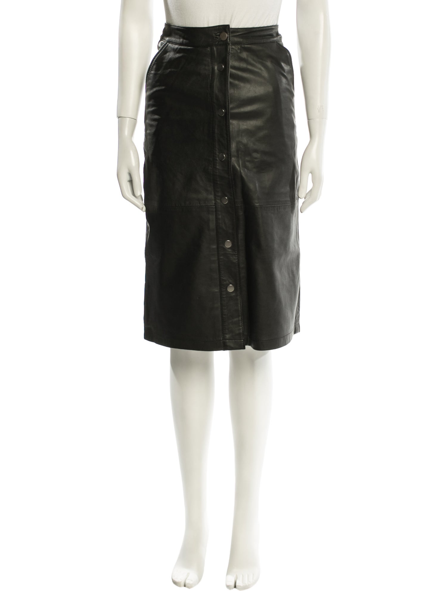 Deadwood Lambskin Knee-Length Skirt w/ Tags