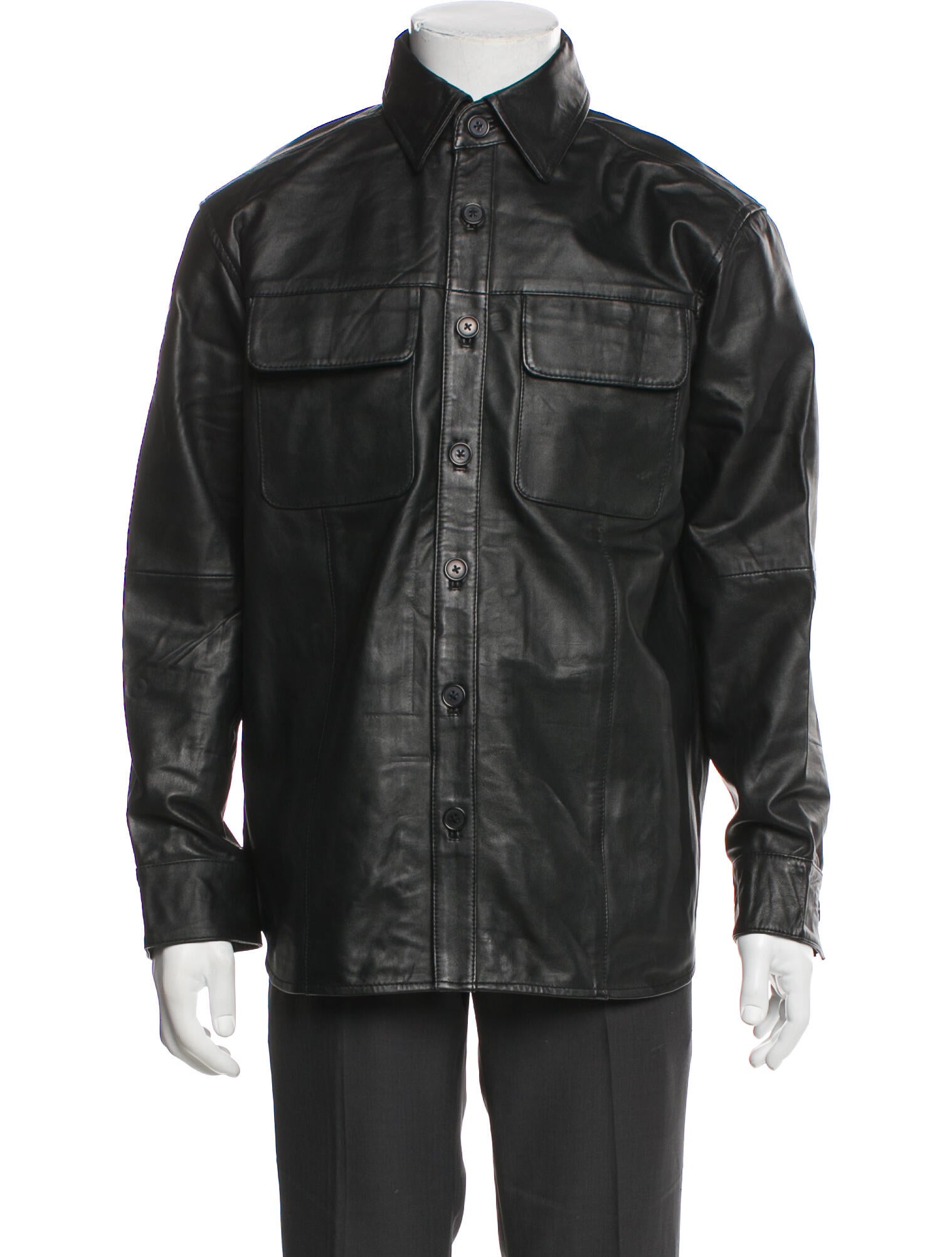 Deadwood Lamb Leather Utility Jacket