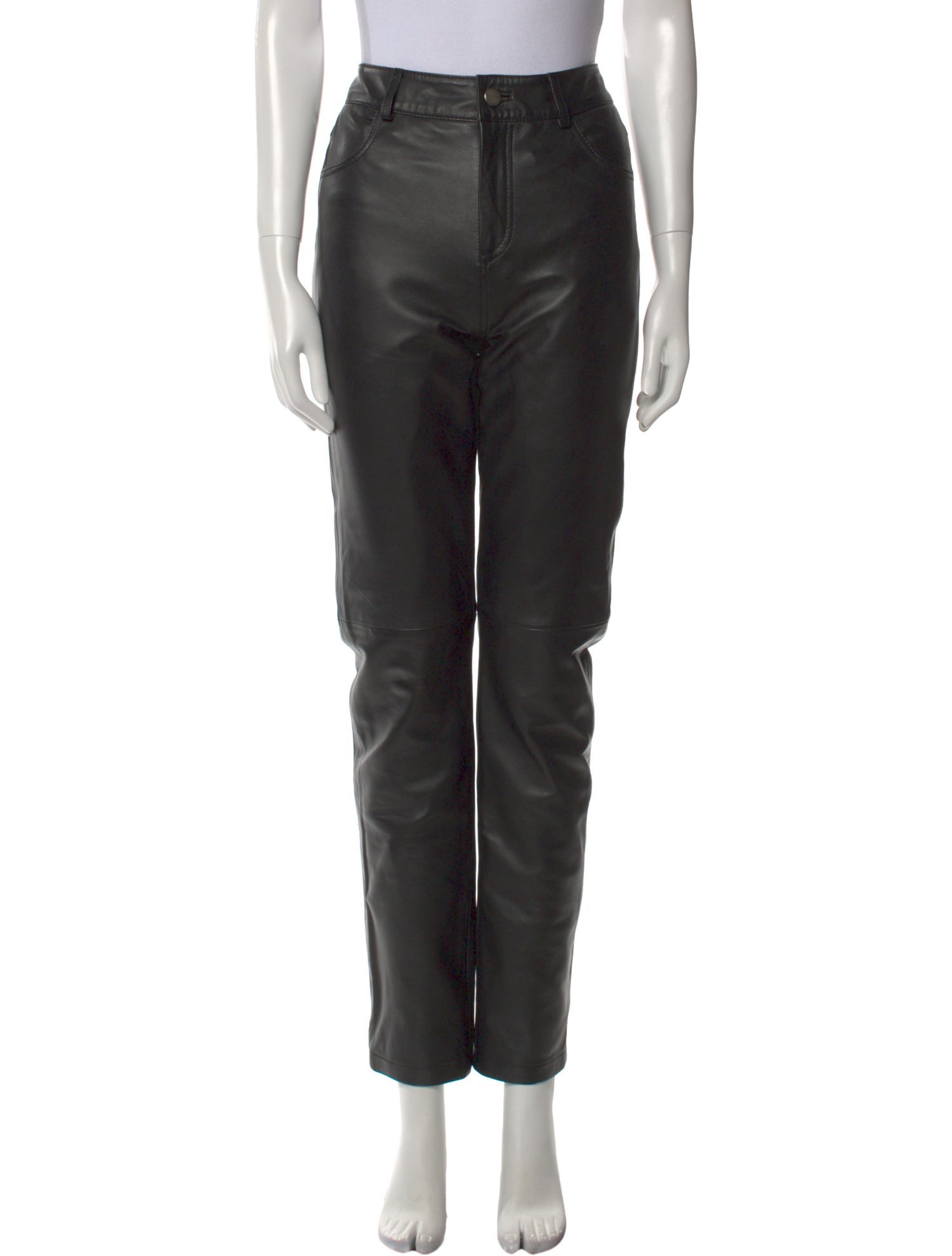 Deadwood Lambskin Straight Leg Pants