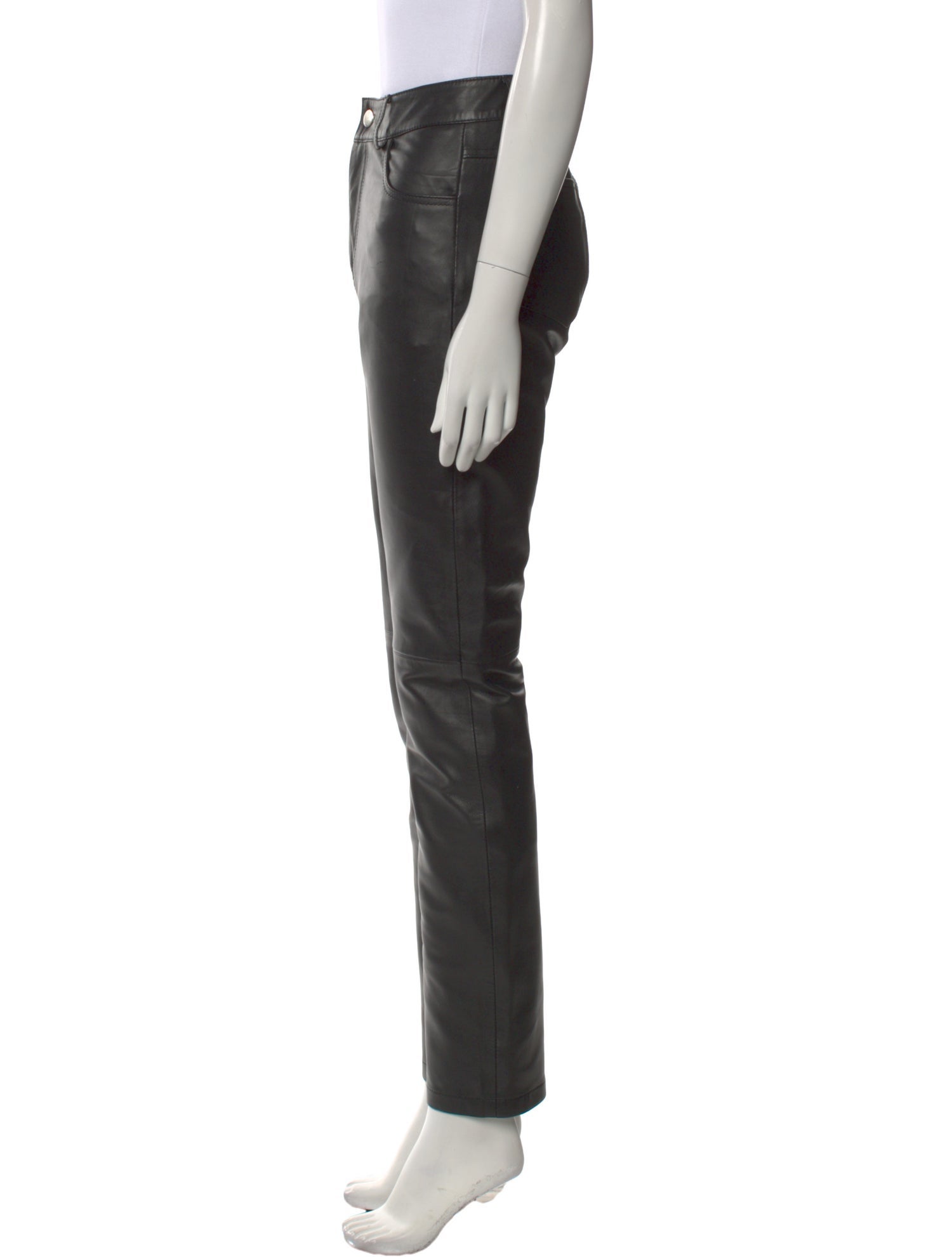 Deadwood Lambskin Straight Leg Pants