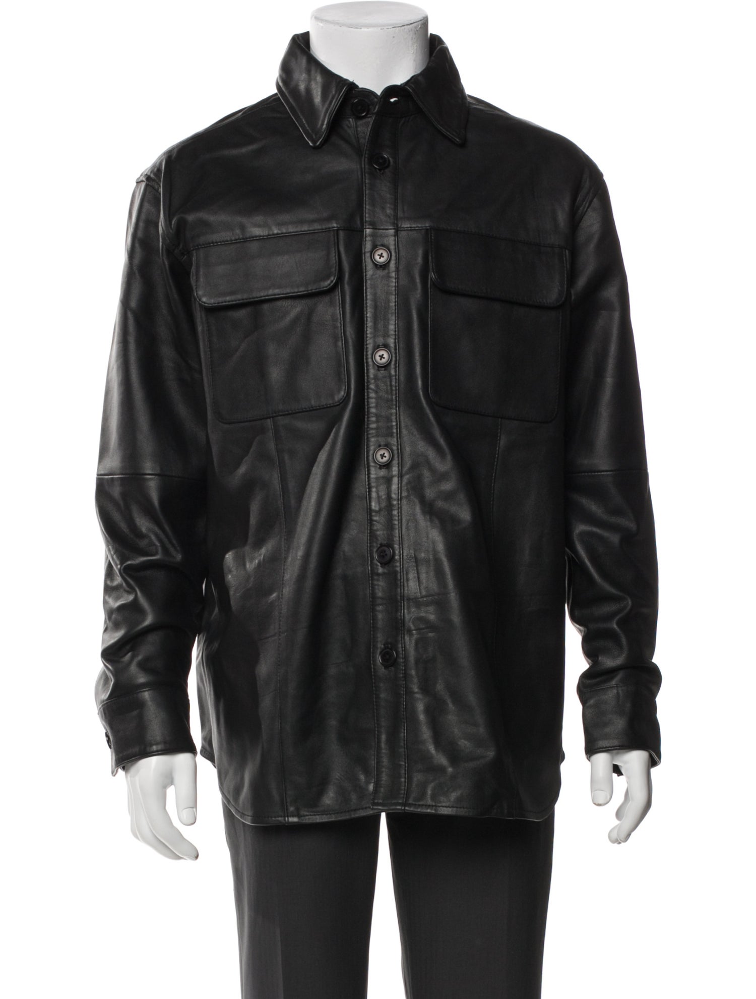 Deadwood Lamb Leather Utility Jacket w/ Tags