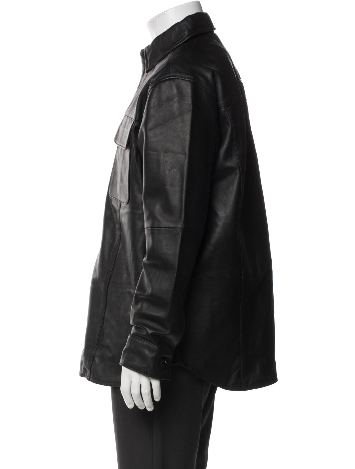 Deadwood Lamb Leather Utility Jacket w/ Tags