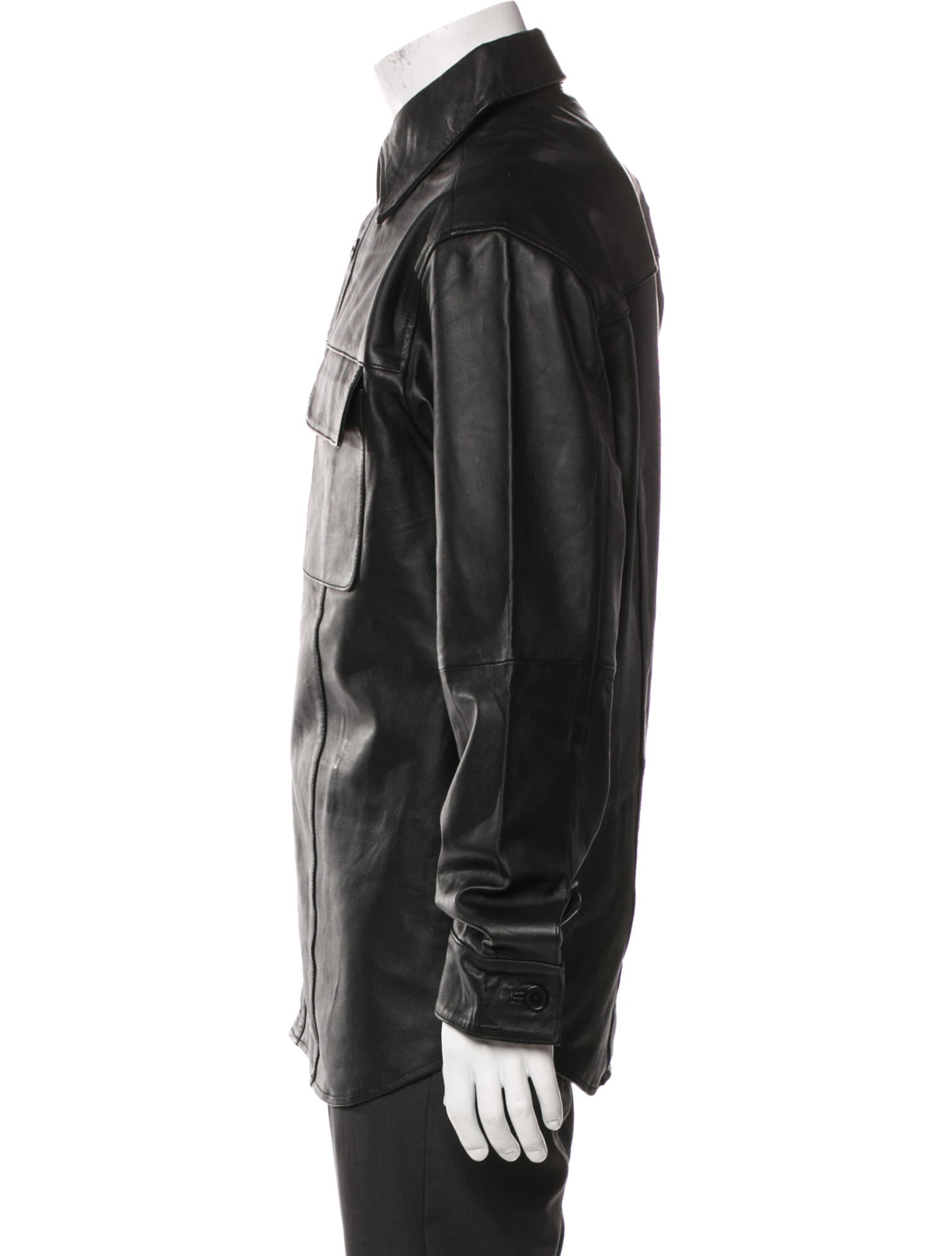 Deadwood Lamb Leather Utility Jacket w/ Tags