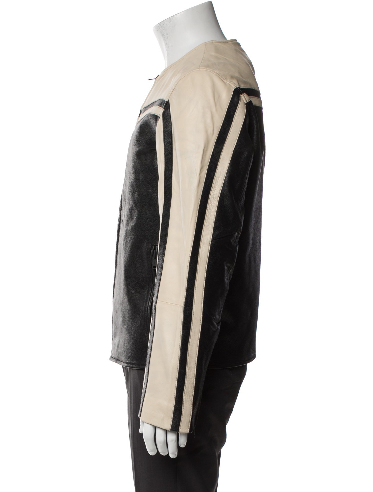 Deadwood Lambskin Colorblock Pattern Jacket w/ Tags