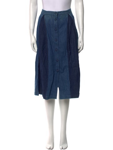 Deborah Lyons Skirts Distressed Accents Knee-Length Skirt L