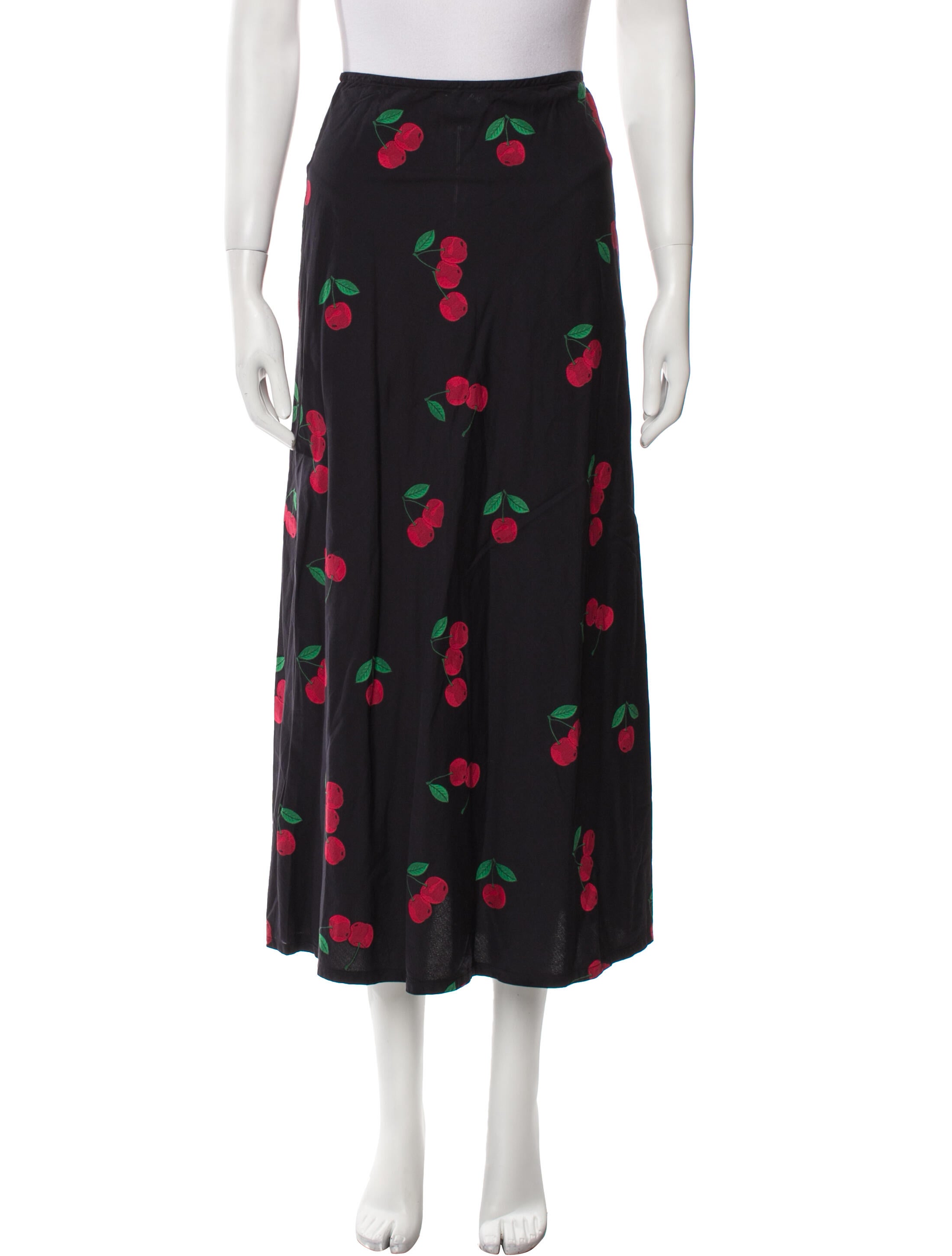 Danielle Fichera Printed Midi Length Skirt