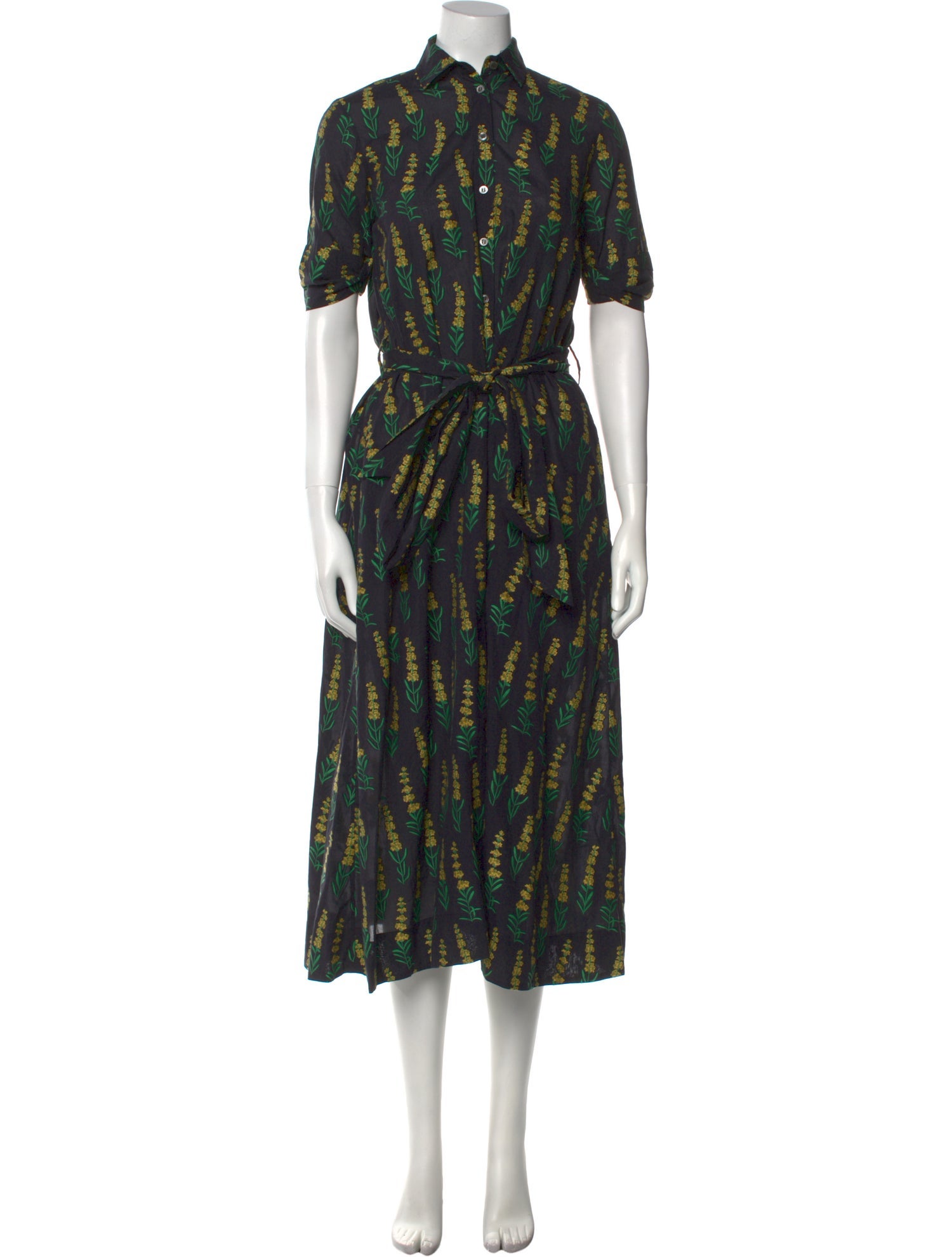 Danielle Fichera Printed Midi Length Dress