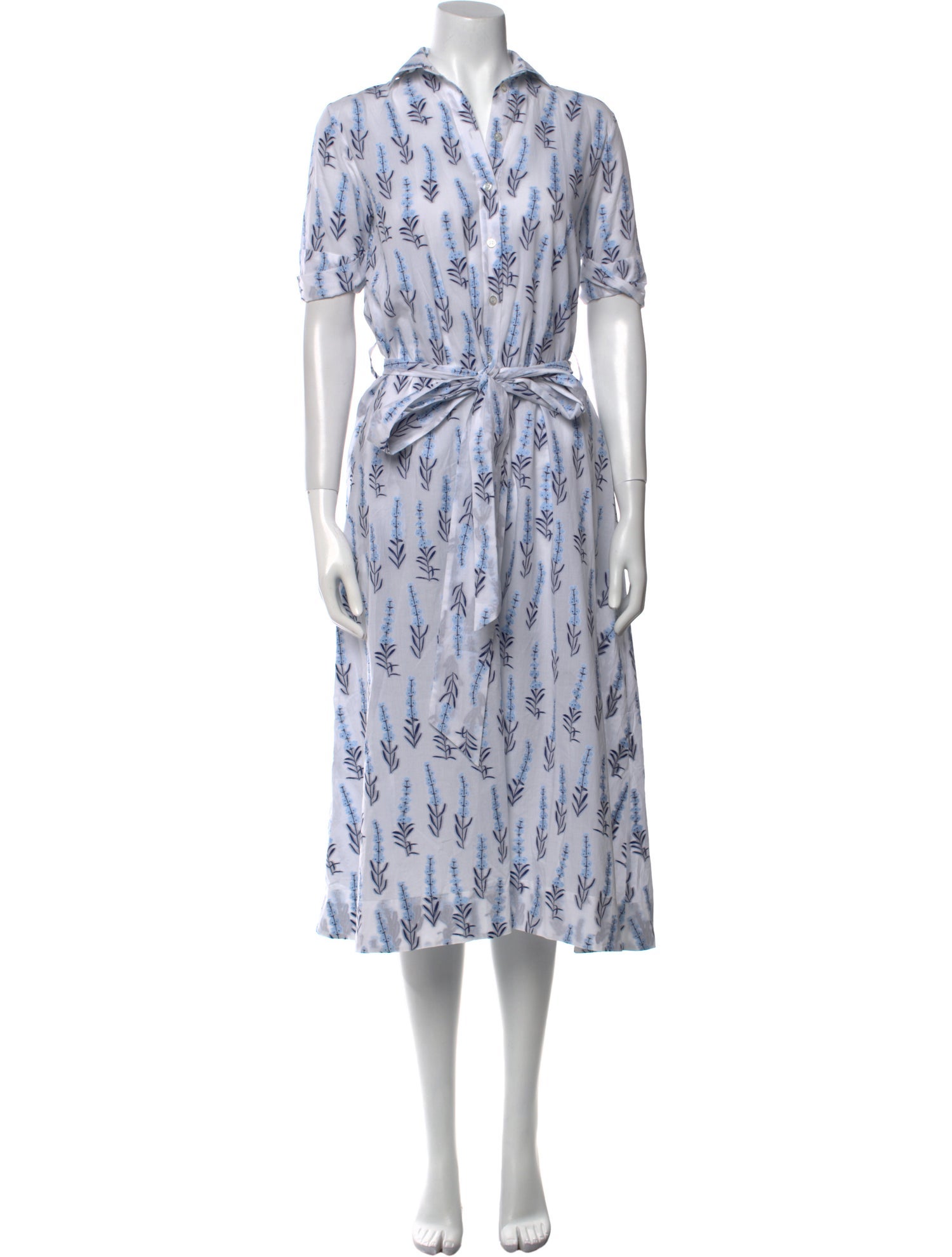 Danielle Fichera Printed Midi Length Dress
