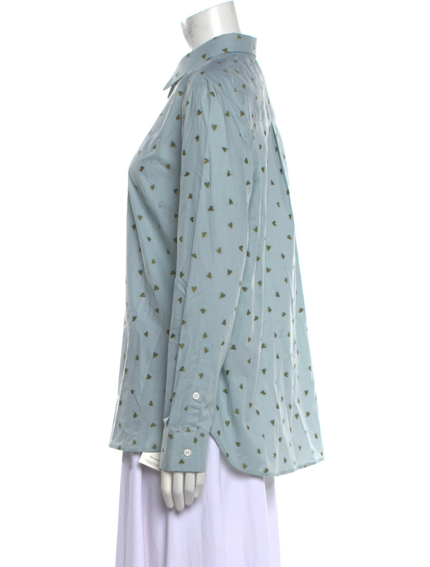 Danielle Fichera Printed Long Sleeve Button-Up Top