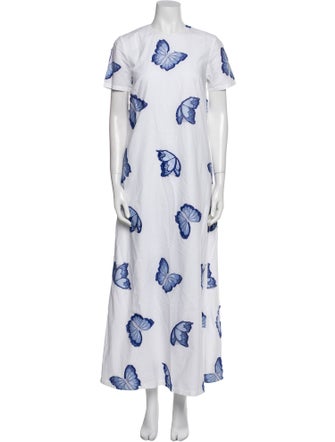 Danielle Fichera Printed Long Dress