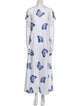 Danielle Fichera Printed Long Dress