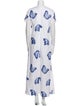 Danielle Fichera Printed Long Dress