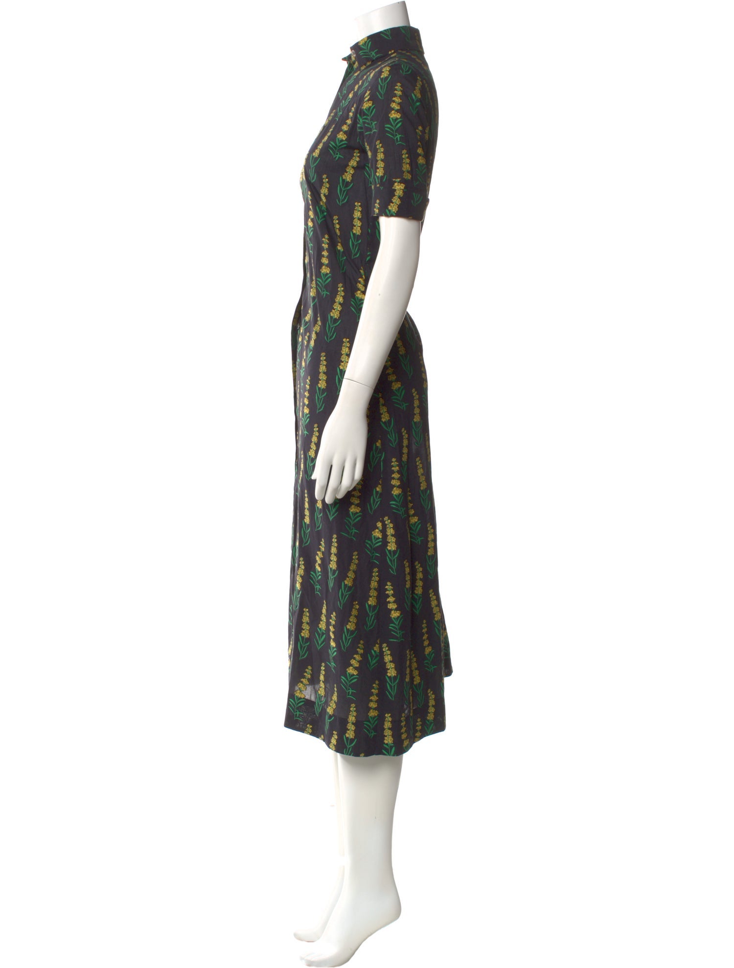 Danielle Fichera Printed Midi Length Dress