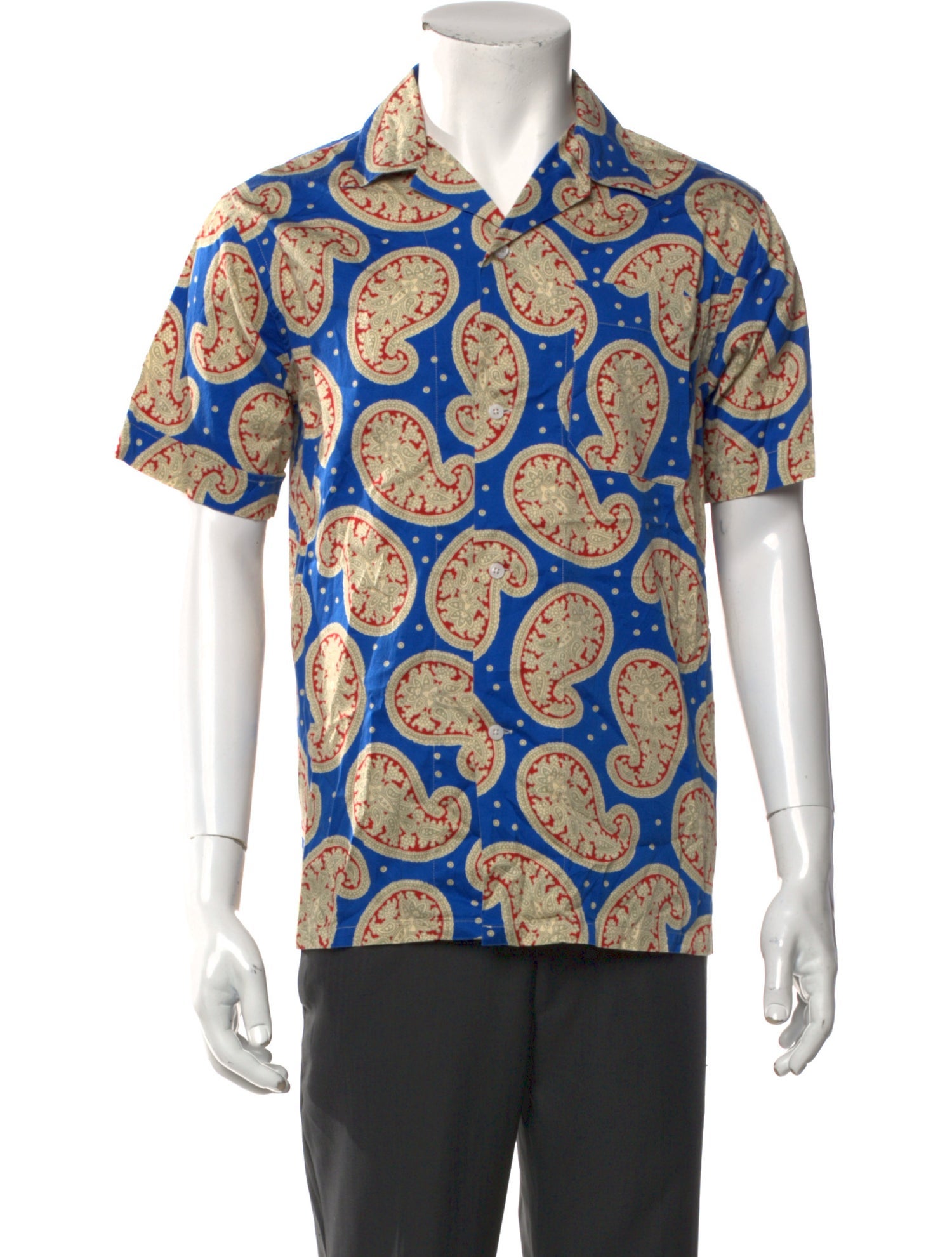 De Fursac Paisley Print Short Sleeve Shirt