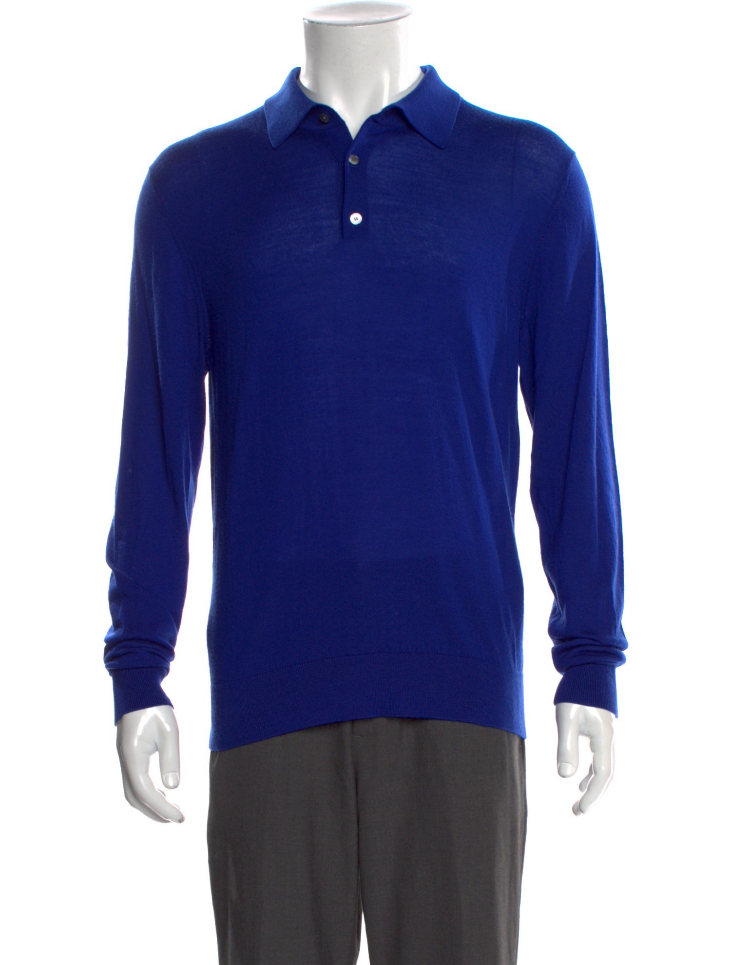 De Fursac Wool Collar Polo Shirt