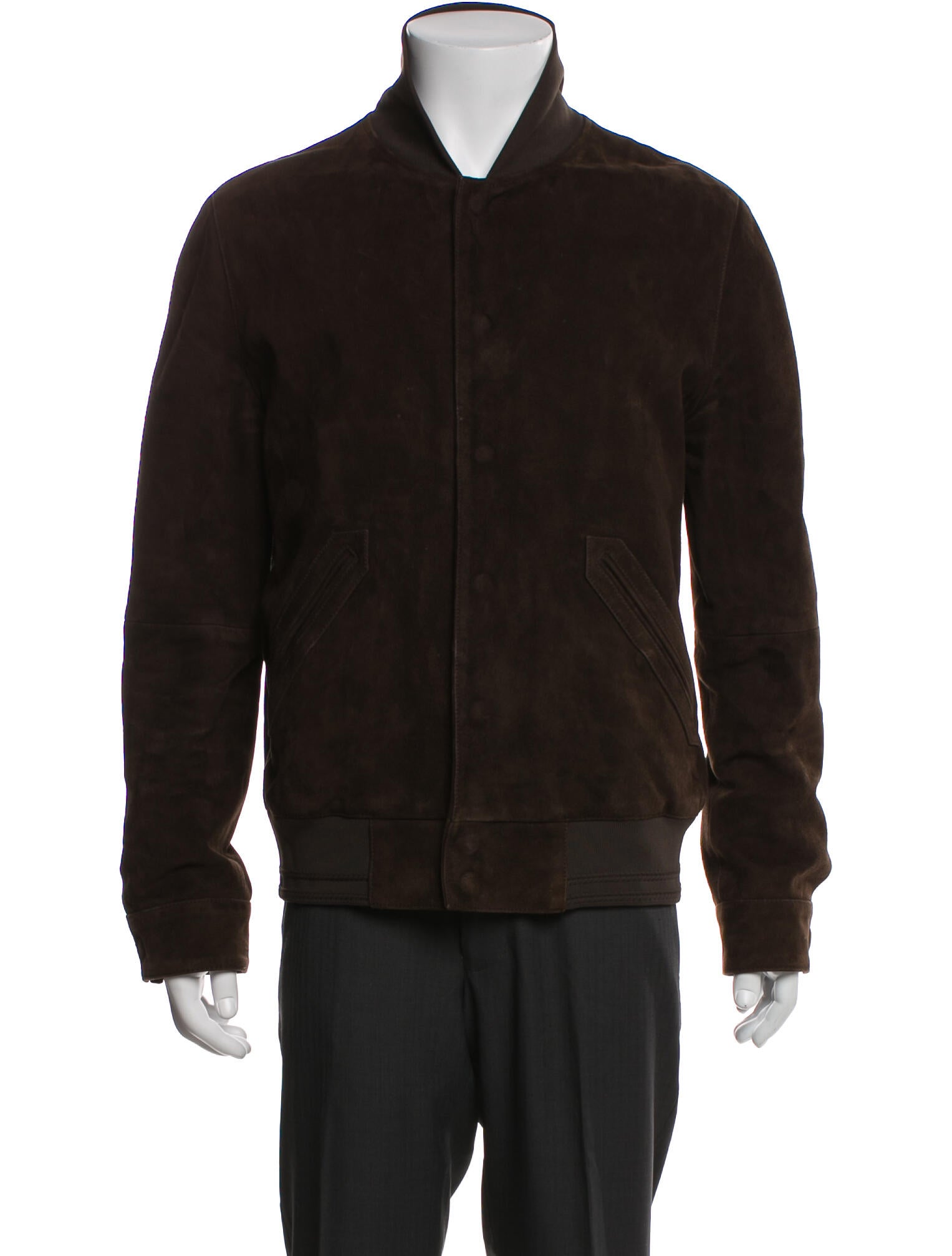 De Fursac Suede Bomber Jacket