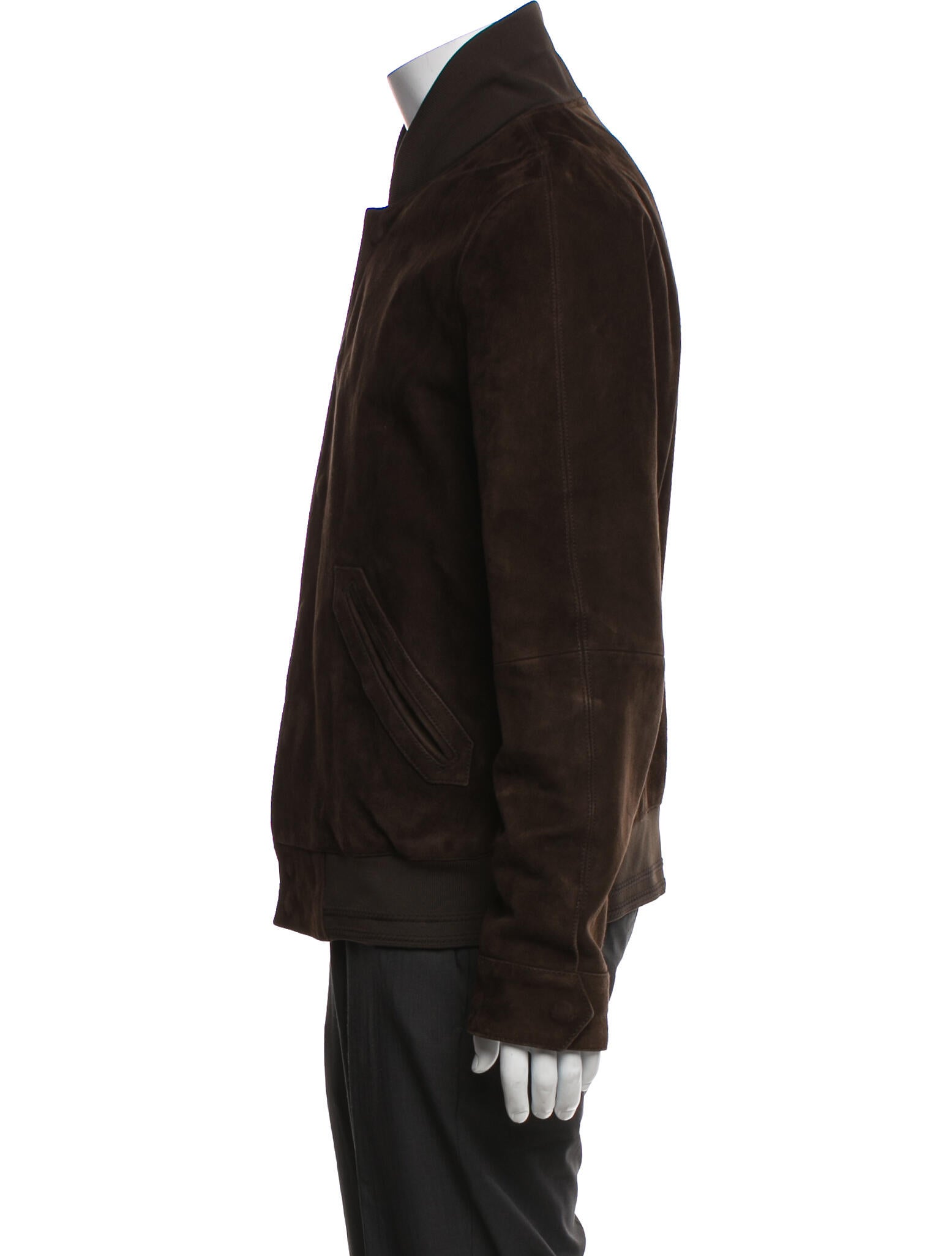 De Fursac Suede Bomber Jacket