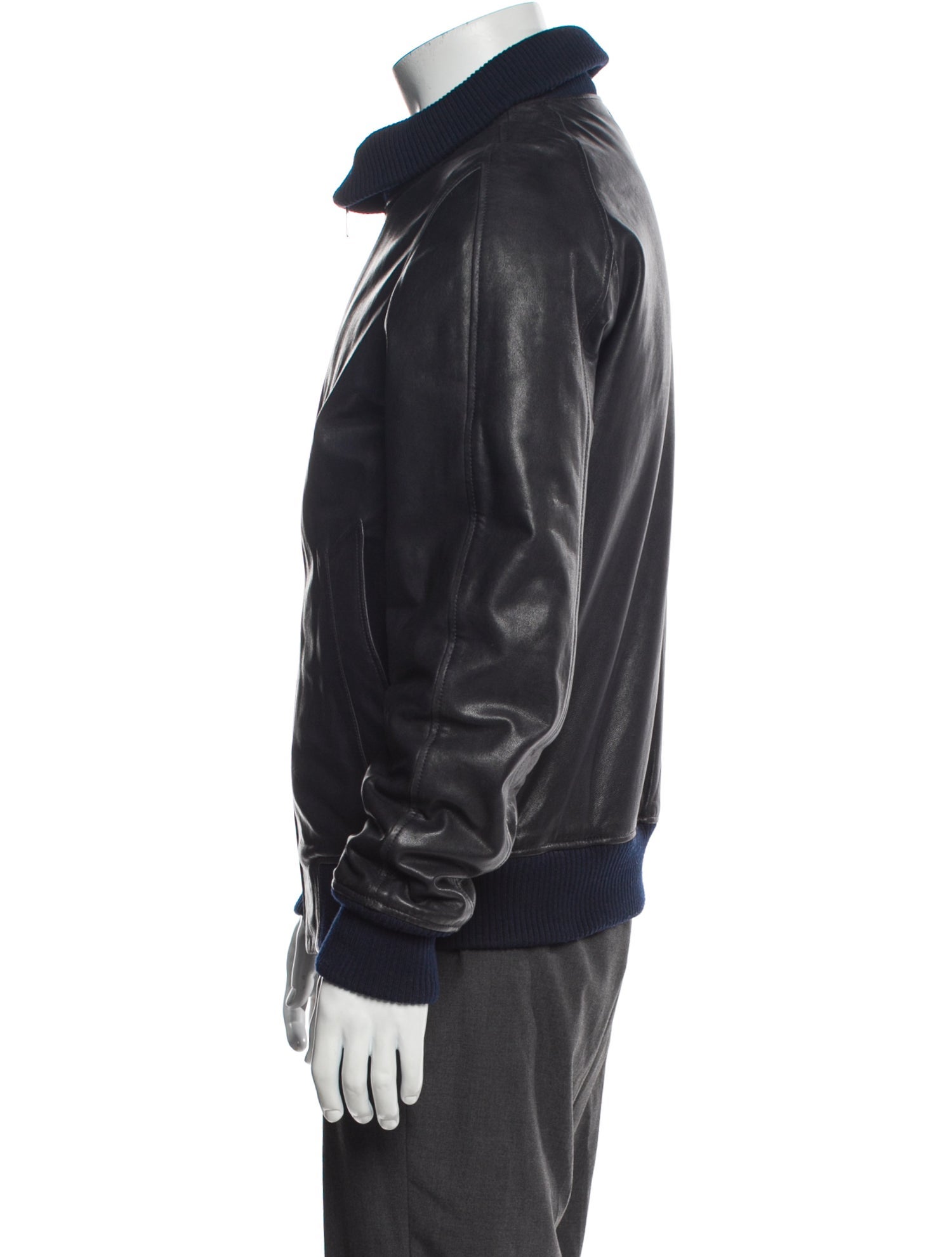 De Fursac Lamb Leather Moto Jacket