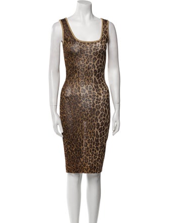 D&G Animal Print Knee-Length Dress