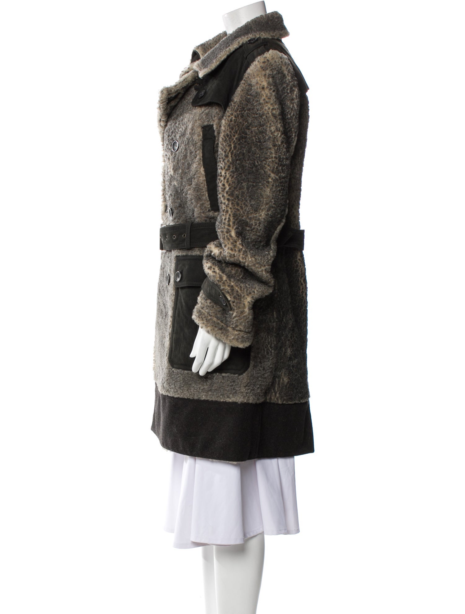 D&G Lamb Leather Trench Coat