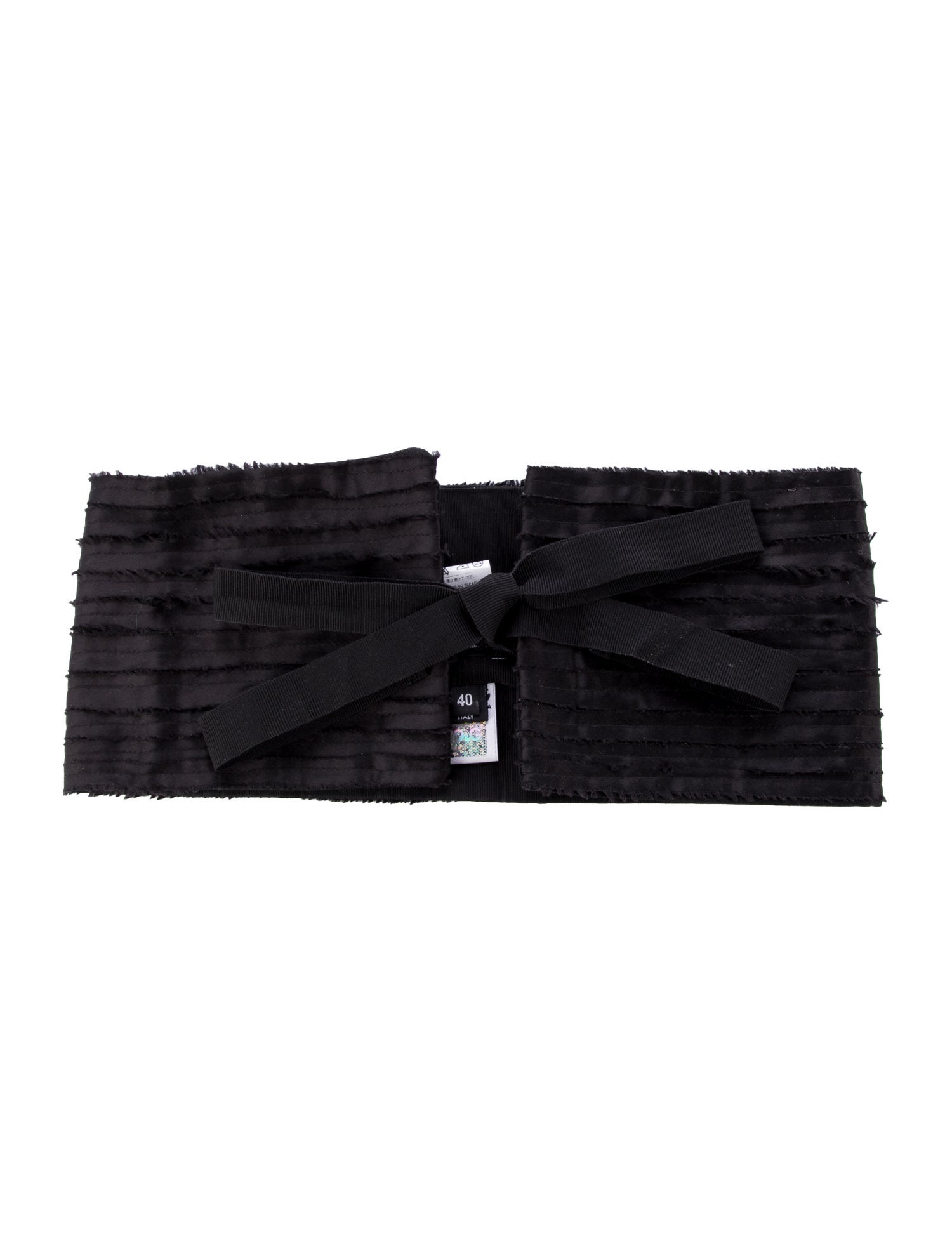 D&G Wide Pleated Accents Waist Belt