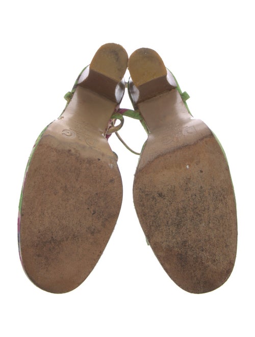 D&G Canvas Printed Slingback Sandals