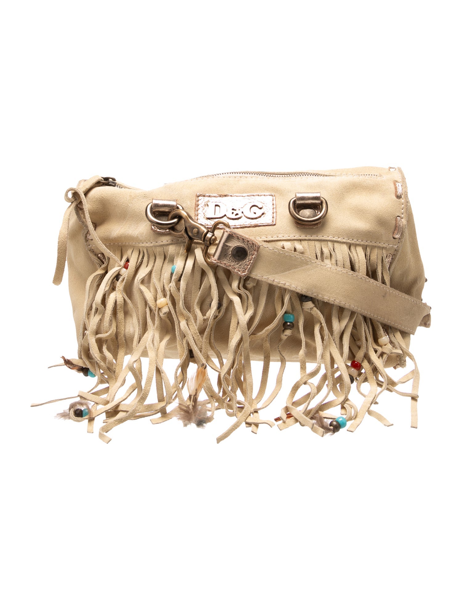 D&G Suede Shoulder Bag