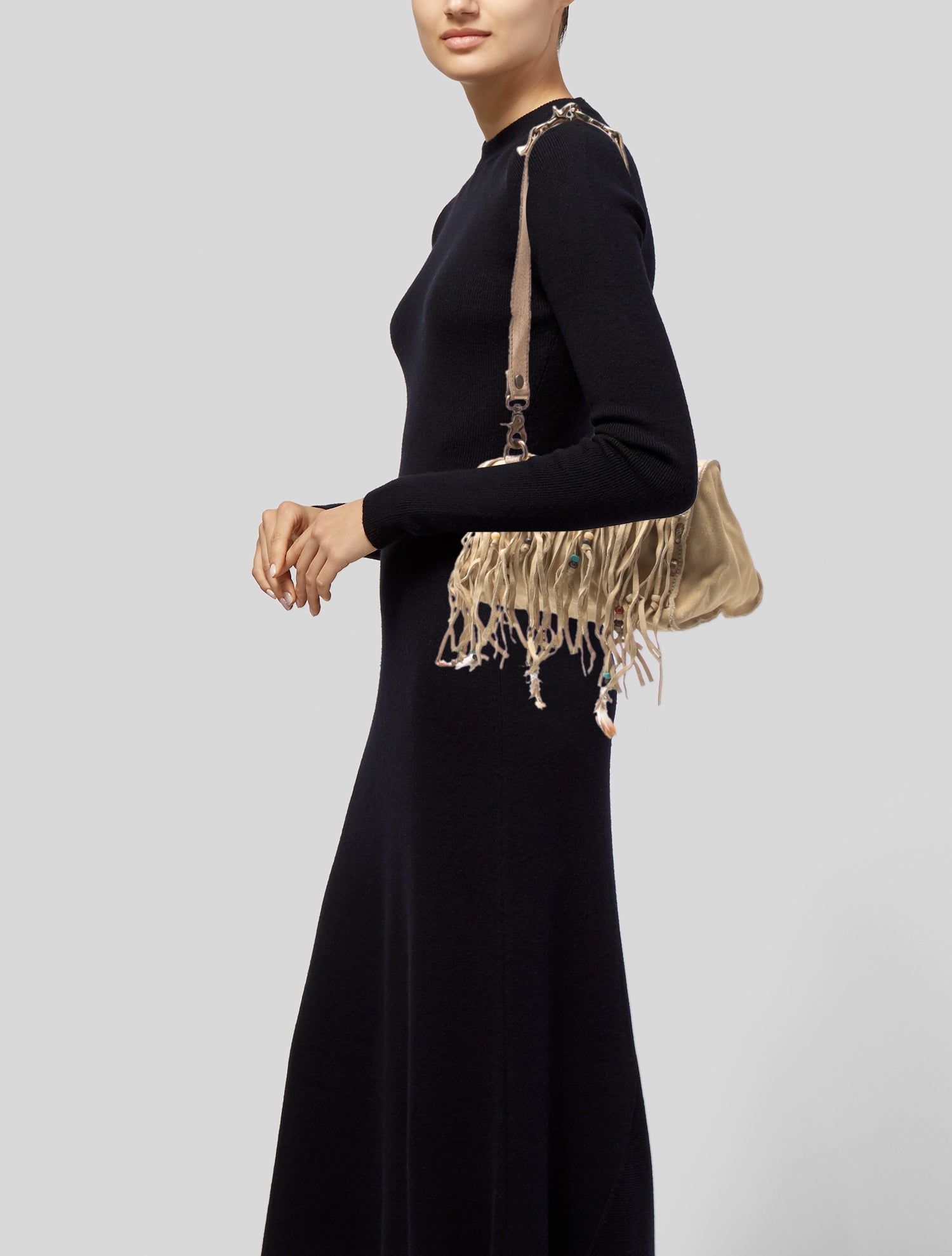 D&G Suede Shoulder Bag