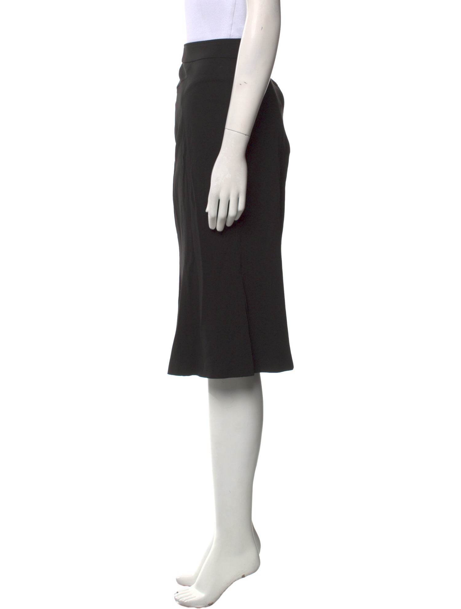 D&G Pleated Accents Knee-Length Skirt
