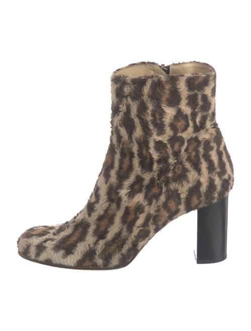 Dolce & Gabbana Wool Animal Print Boots