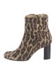 Dolce & Gabbana Wool Animal Print Boots