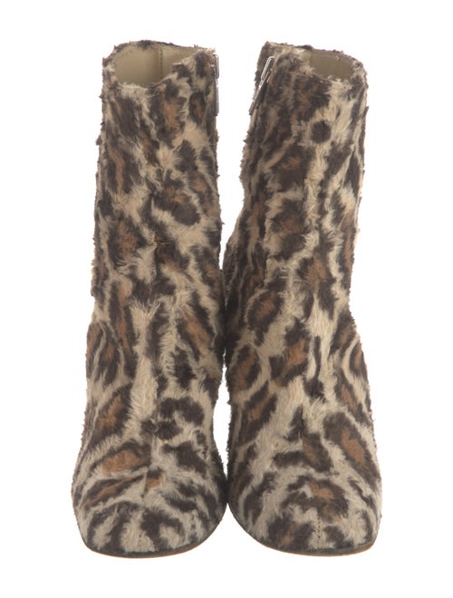 Dolce & Gabbana Wool Animal Print Boots