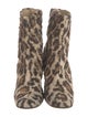 Dolce & Gabbana Wool Animal Print Boots