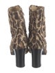 Dolce & Gabbana Wool Animal Print Boots