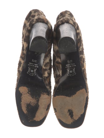 Dolce & Gabbana Wool Animal Print Boots