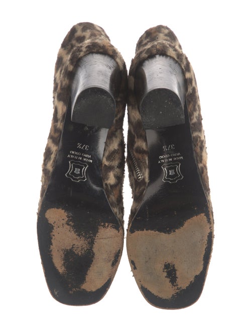 Dolce & Gabbana Wool Animal Print Boots
