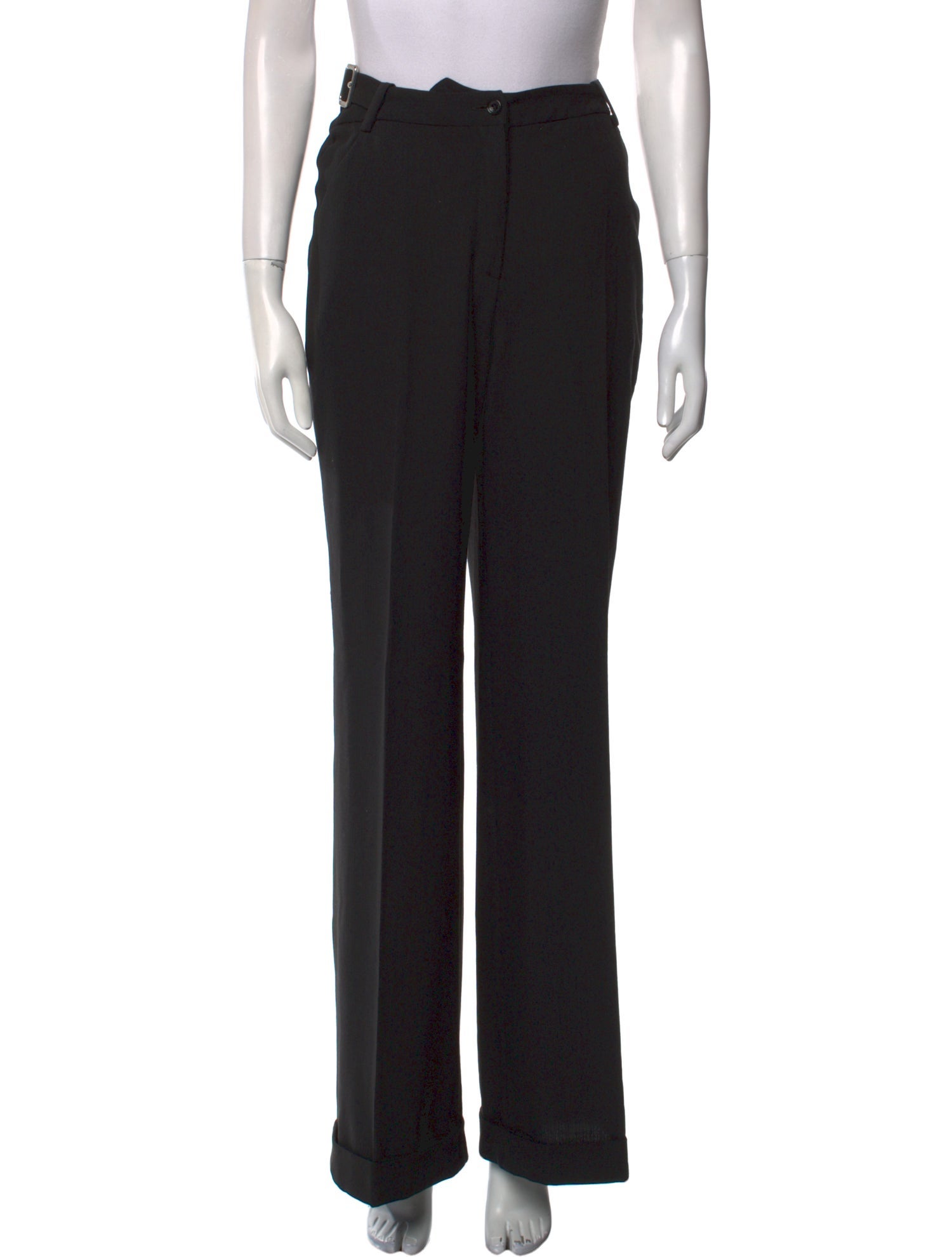 Stella McCartney Wool Wide Leg Pants w/ Tags - Black, 9.25