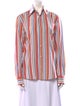 D&G Striped Long Sleeve Button-Up Top
