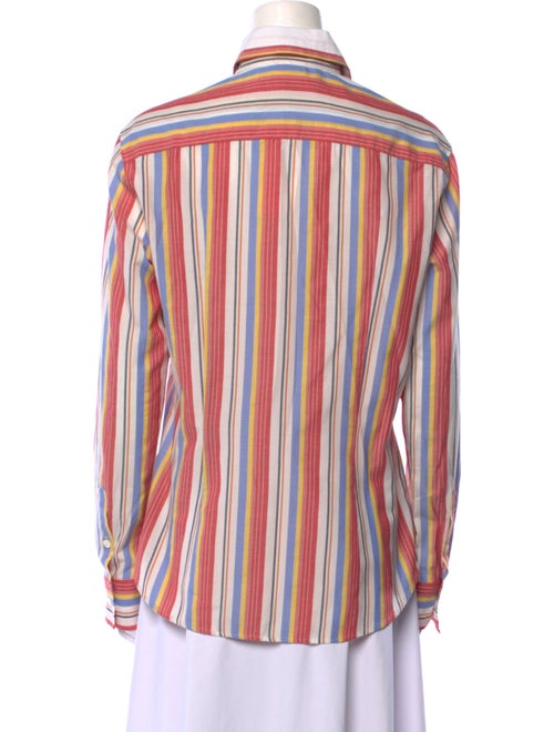 D&G Striped Long Sleeve Button-Up Top