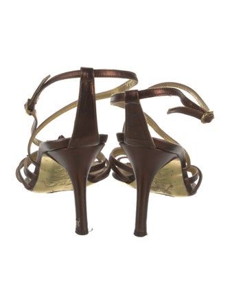 D&G Leather Slingback Sandals