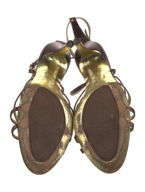 D&G Leather Slingback Sandals